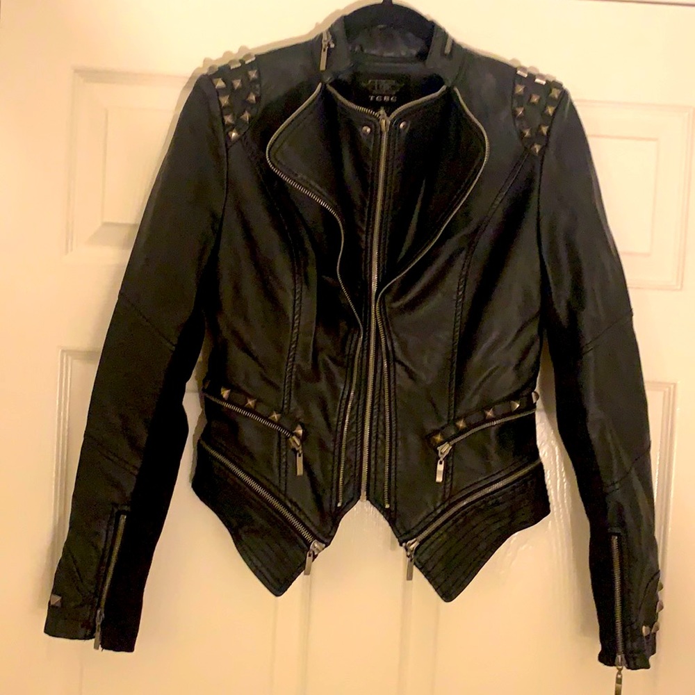 Faux leather jacket